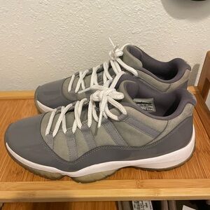 Jordan Gray and White Sneakers